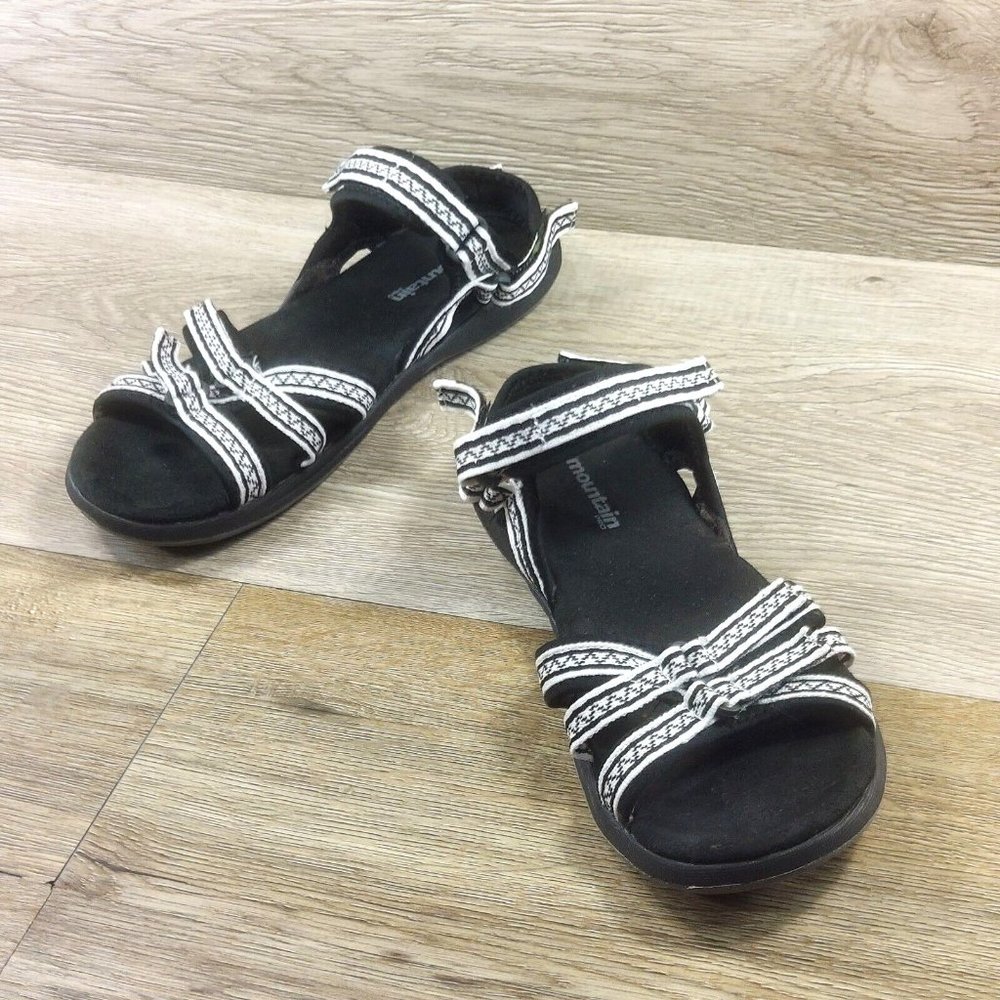 Mountain Pro Black & White Strappy Women's Sandals Sport Hiking Summer Shoe 40